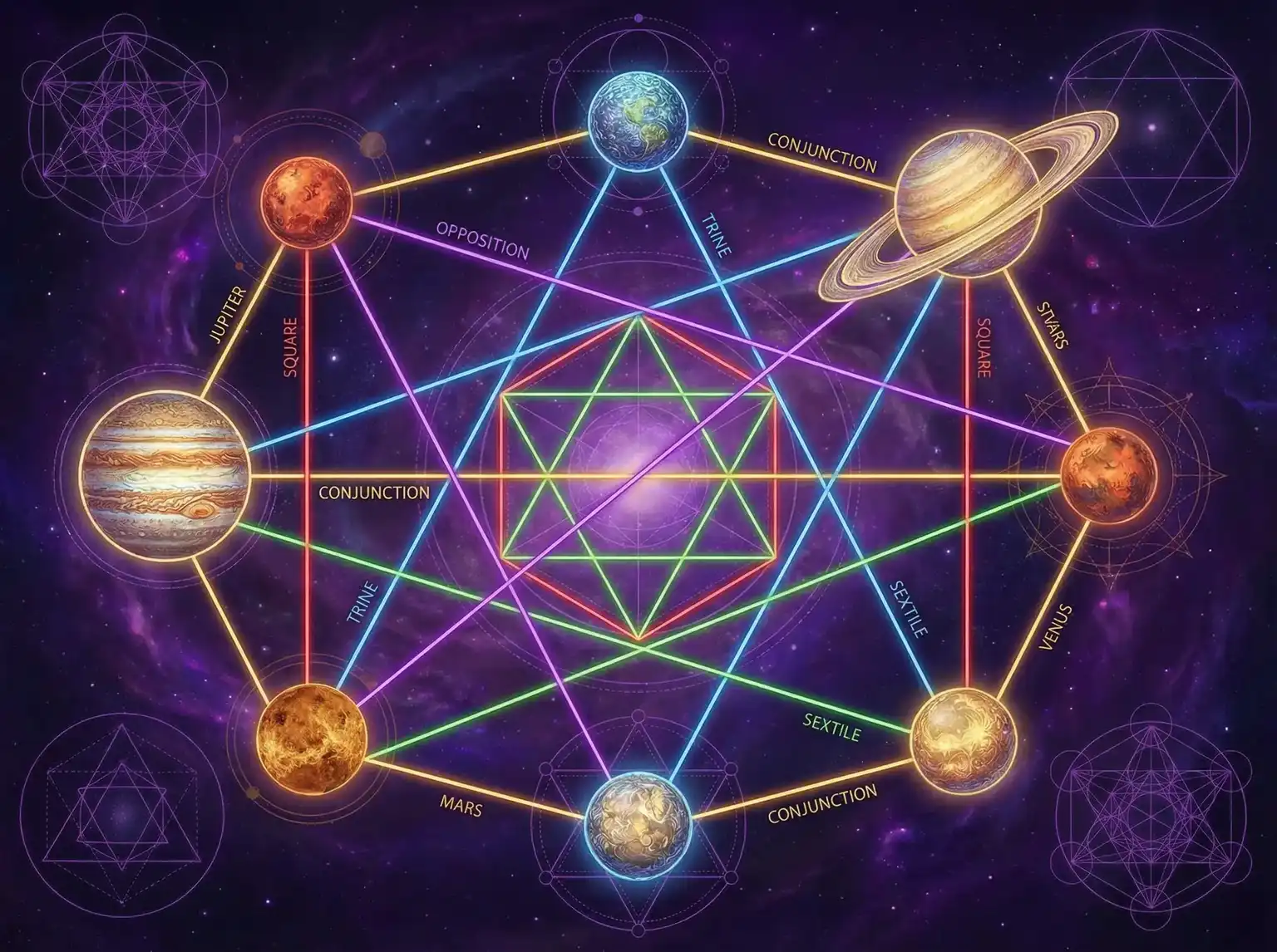 行星相位解读 - 绿巨人APP跳转入口下载 | 占星学进阶